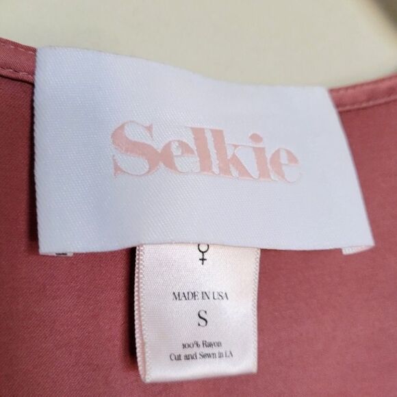 Selkie Brown Wrap Dress size S - Picture 11 of 13